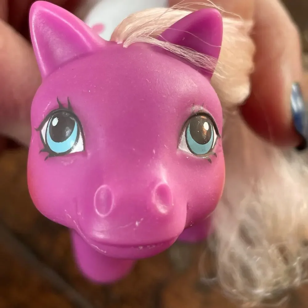 My Little Pony Baby Beachy Keen w/ Playpen & Duck Comb Vtg Mail In G1 MLP READ